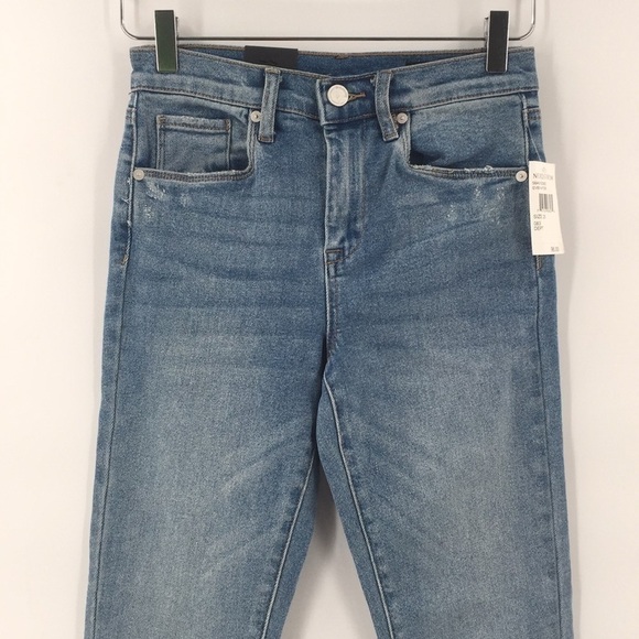 NWT Blank NYC The Rivington High Rise Tapered Jeans light Wash 25 - Picture 4 of 10
